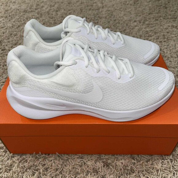 Nike Women's Revolution 7 Road Running Shoes White FB2208-100, Size 9 (New) - Picture 1 of 16